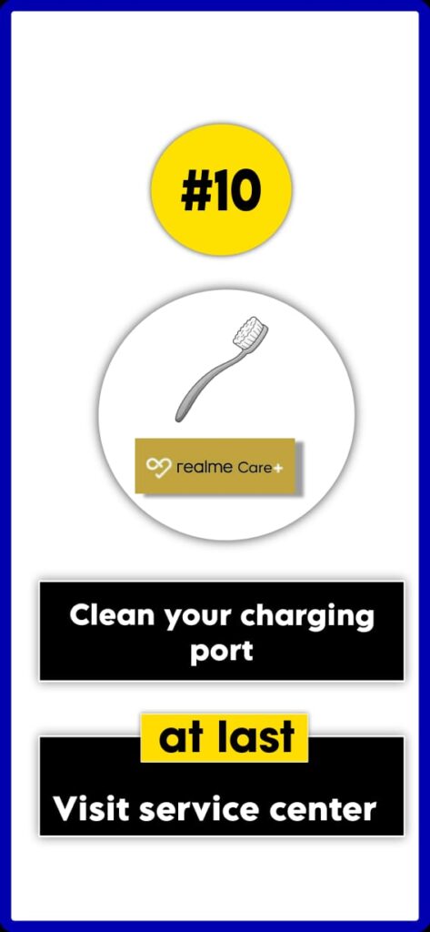 clean charging port 